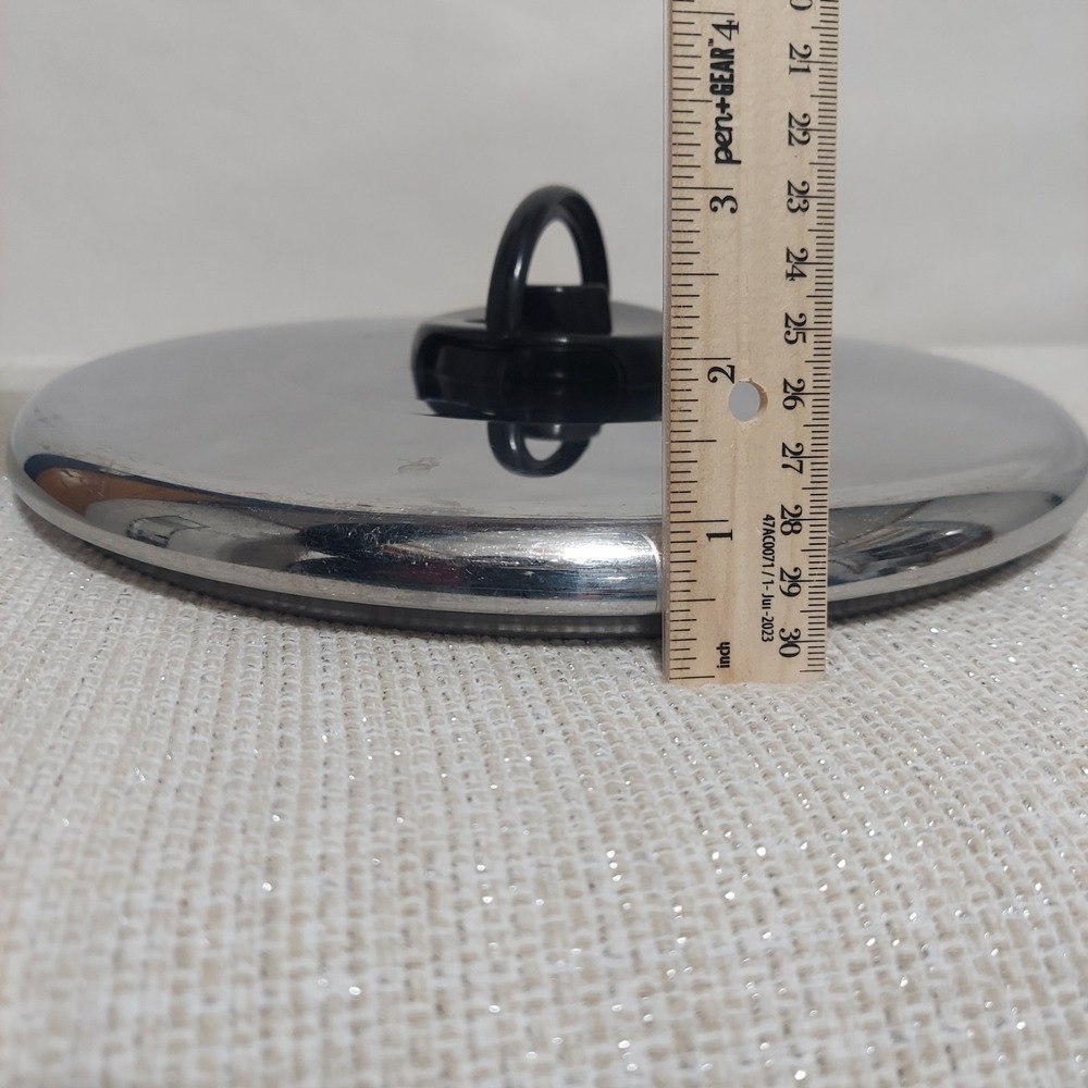 T-Fal 10" Stainless Steel Lid Adjustable Steam Vent For Frying Pan Pot - Picture 10 of 10